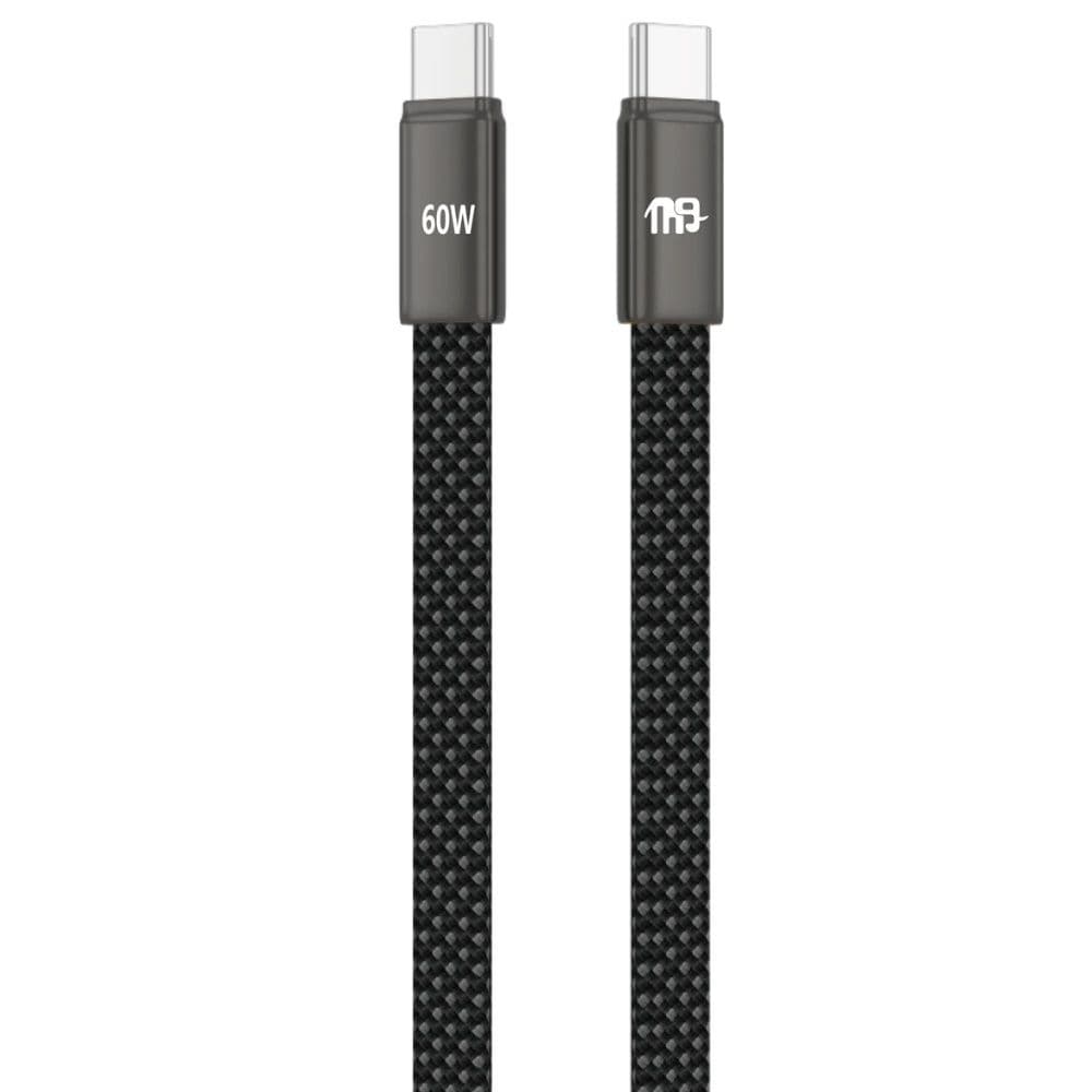 Nine Ultra Flow Type C Charging Cable 1 Centimeter Black