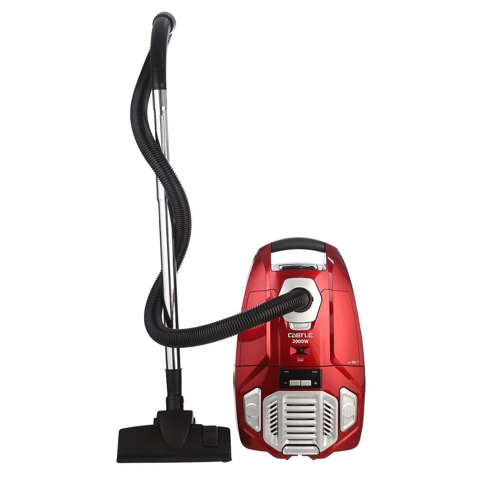 Castle Canister Vacuum Cleaner Red Silver - VC1520