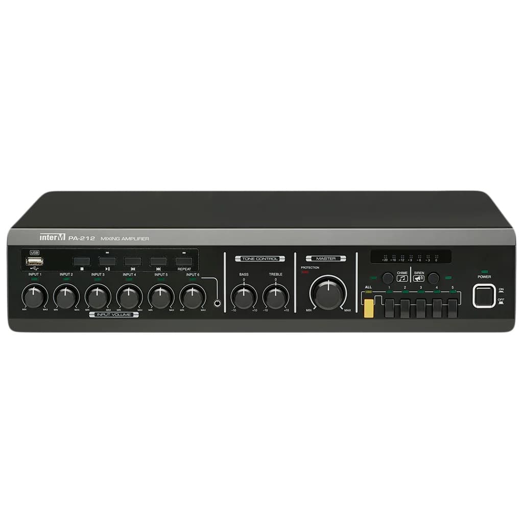 Inter-M Wired Mixing Amplifier ,Black - PA-212