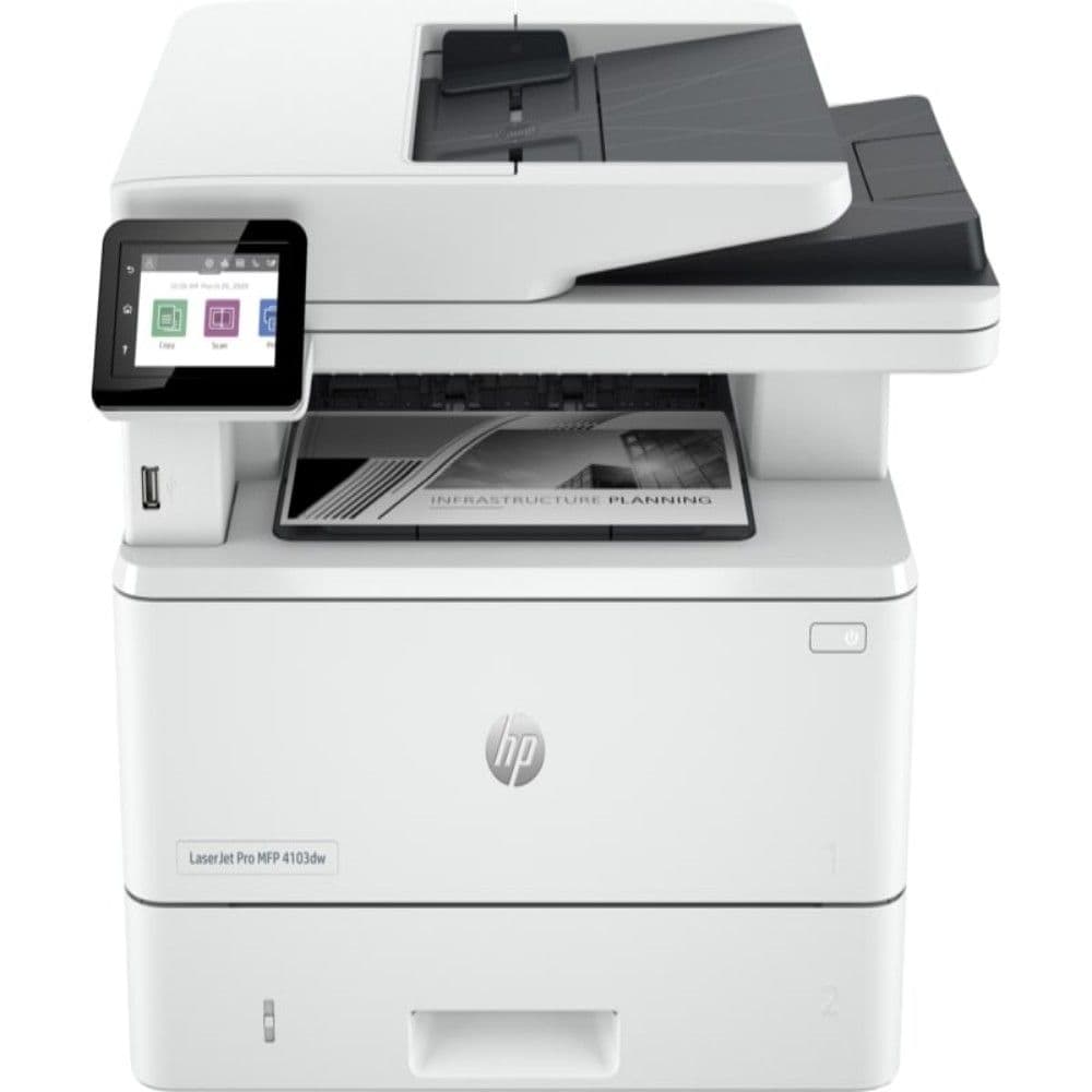 Hp LaserJet Pro MFP 4103dw Laser Printer , White - 2Z627A