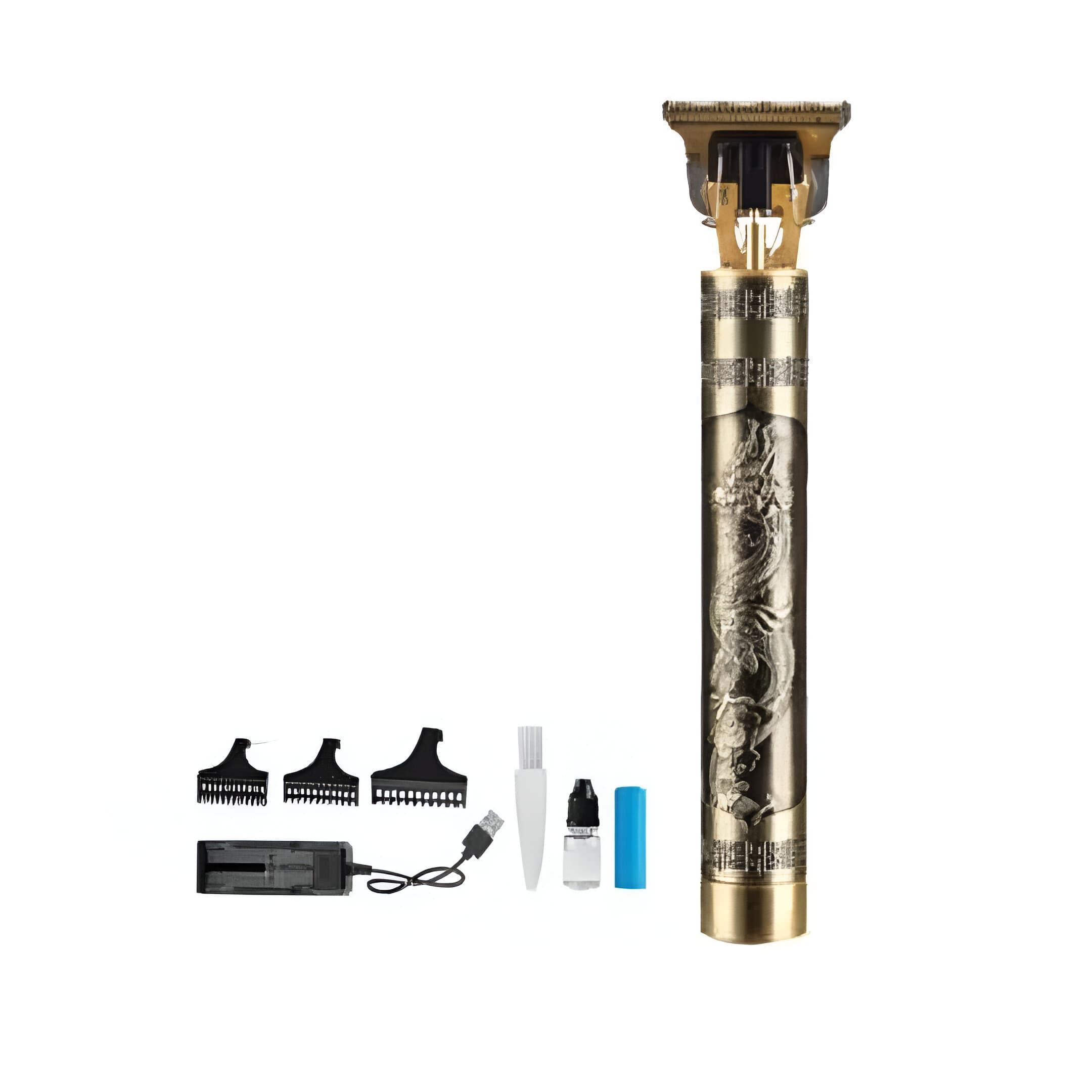 Sokany Hair Clipper with Attachments , Gold - SK-9967