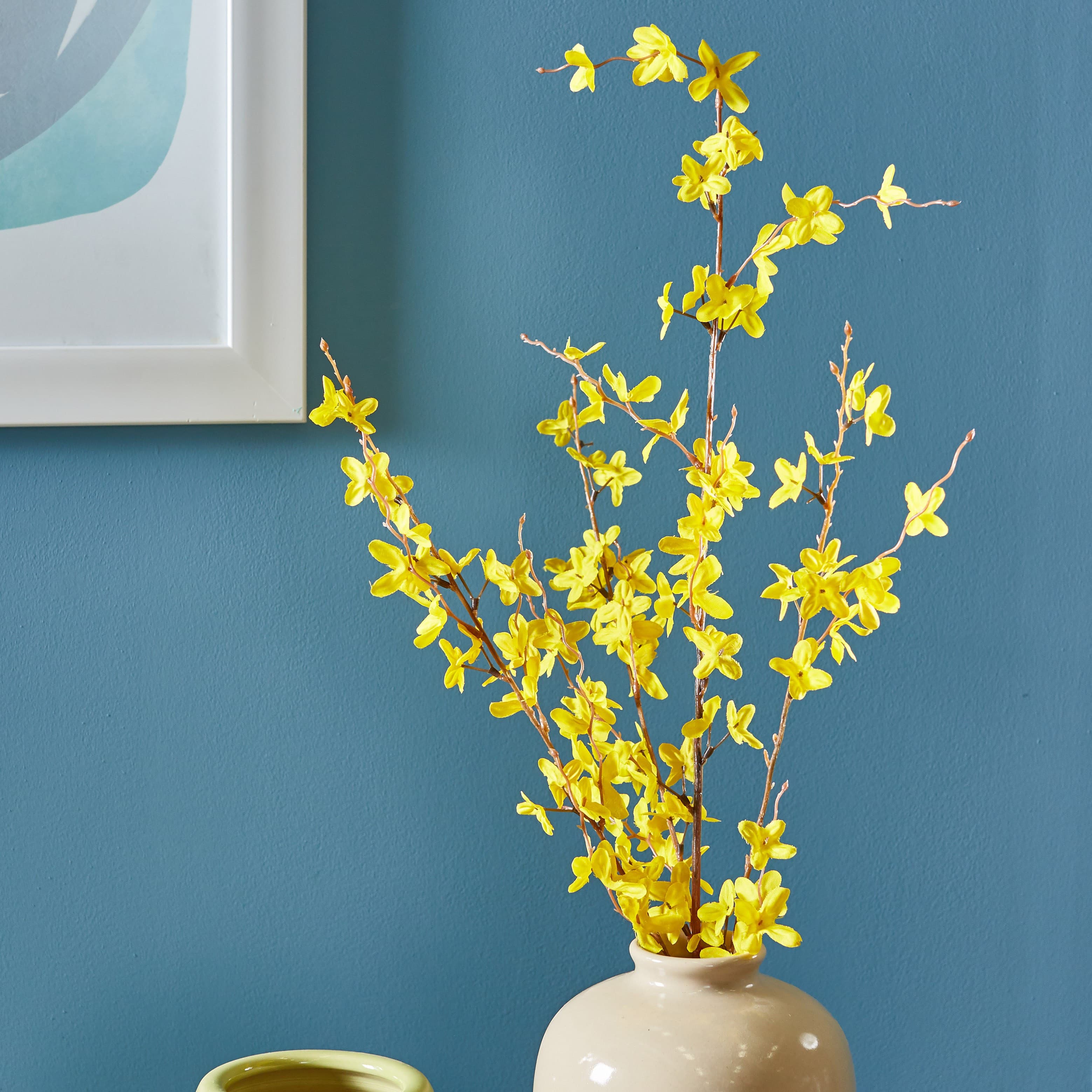 Forsythia Spray Artificial Flowers - 91 cms Stems, Flowers & Arrangements