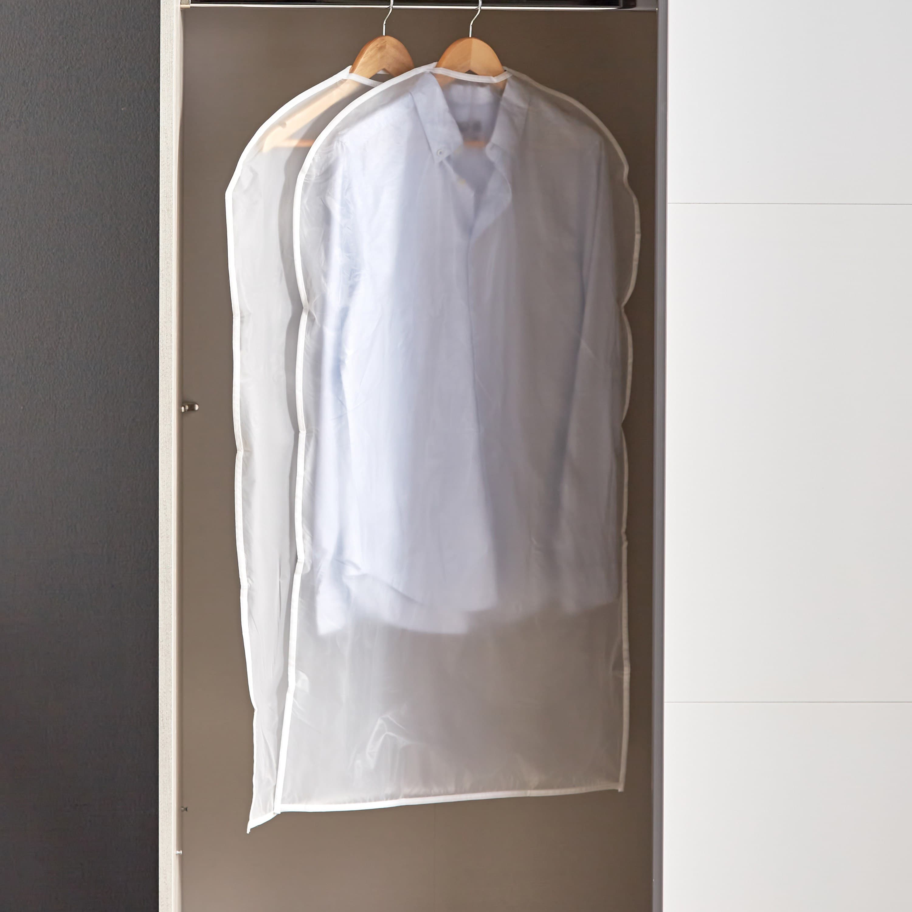 Melvin 2-Piece PEVA Suit Cover Set Storage