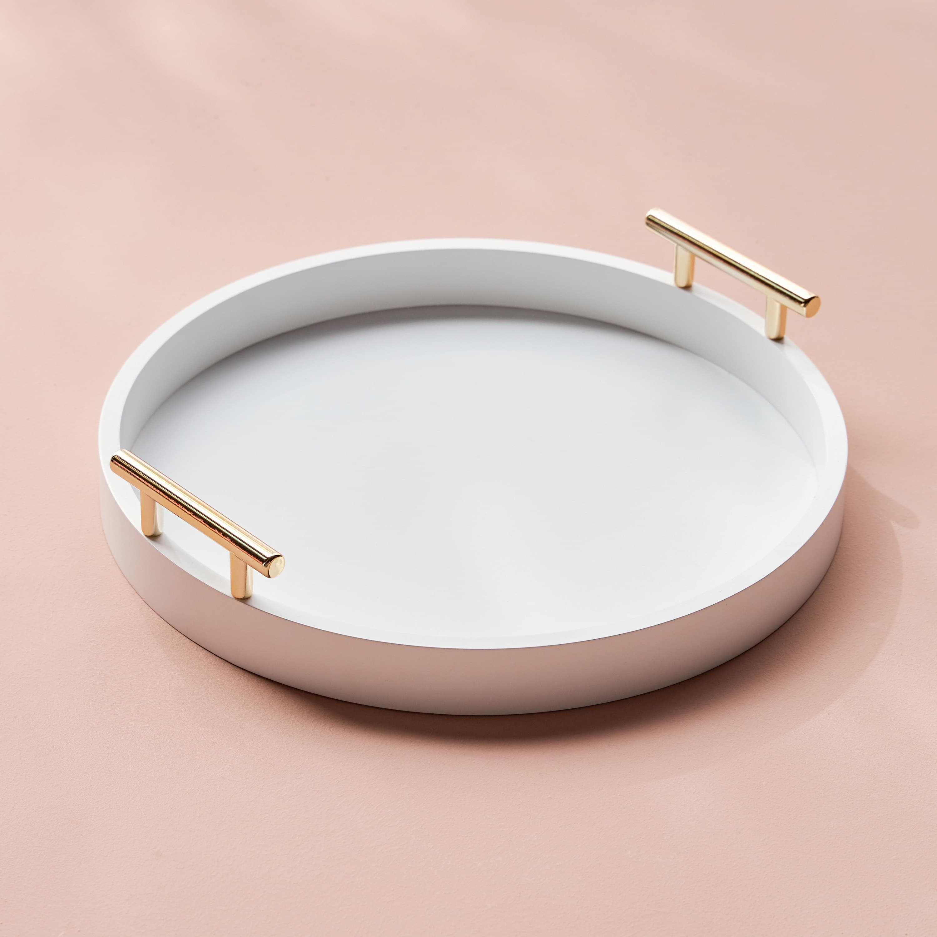Luxe Wooden Serving Tray - 35 cm