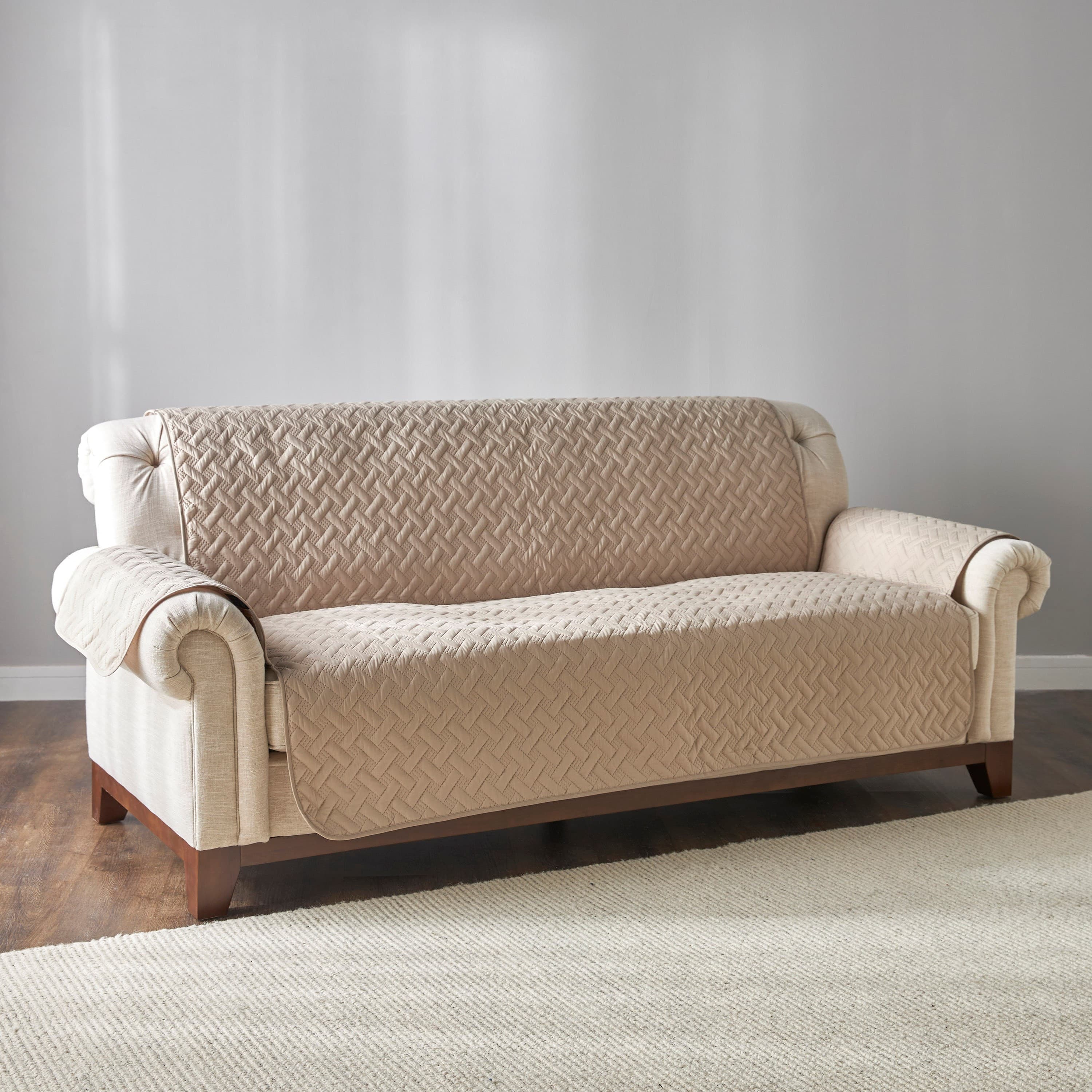 Essential Check 3-Seater Sofa Cover - 279x179 cm Seat Covers