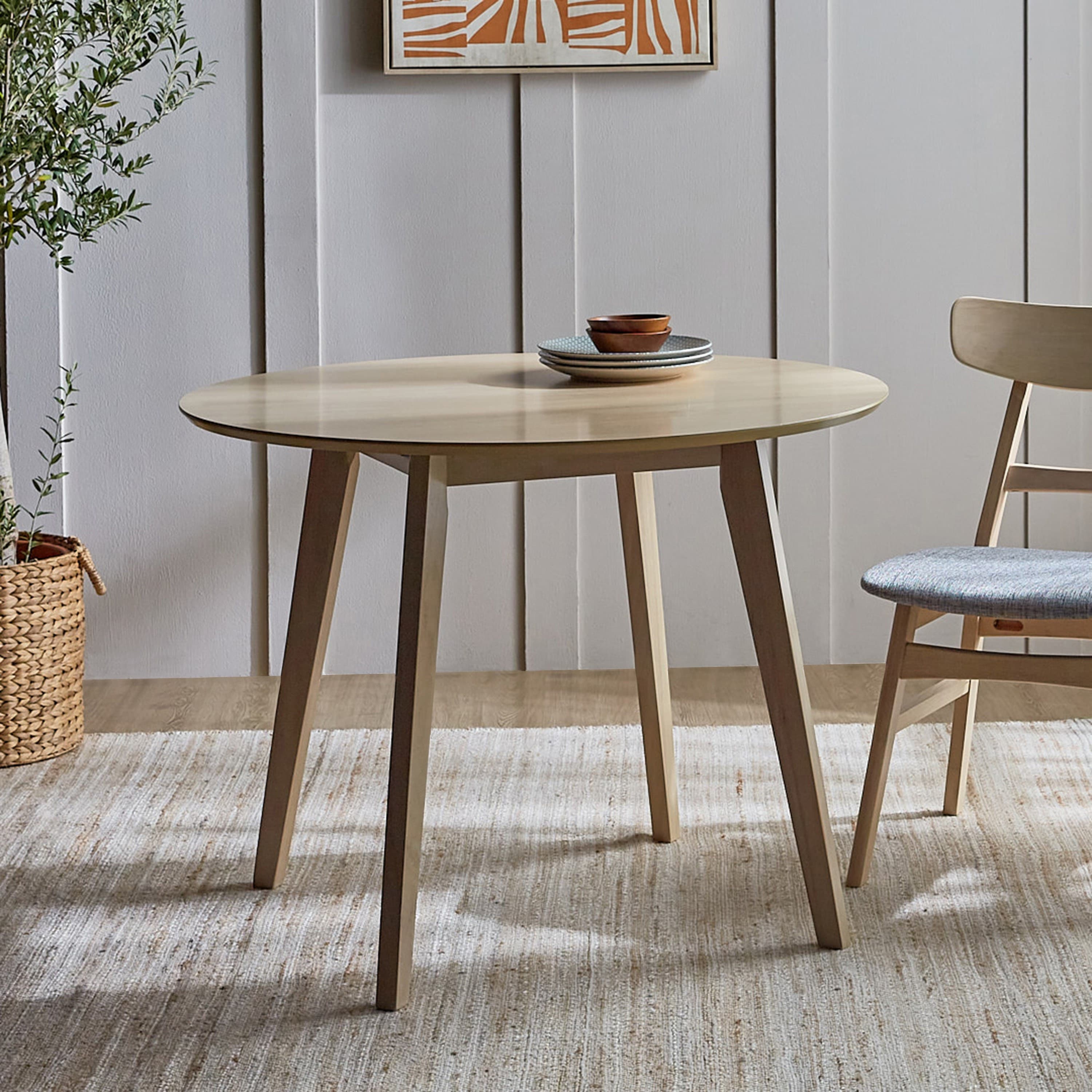 Keira 4-Seater Wooden Top Dining Table