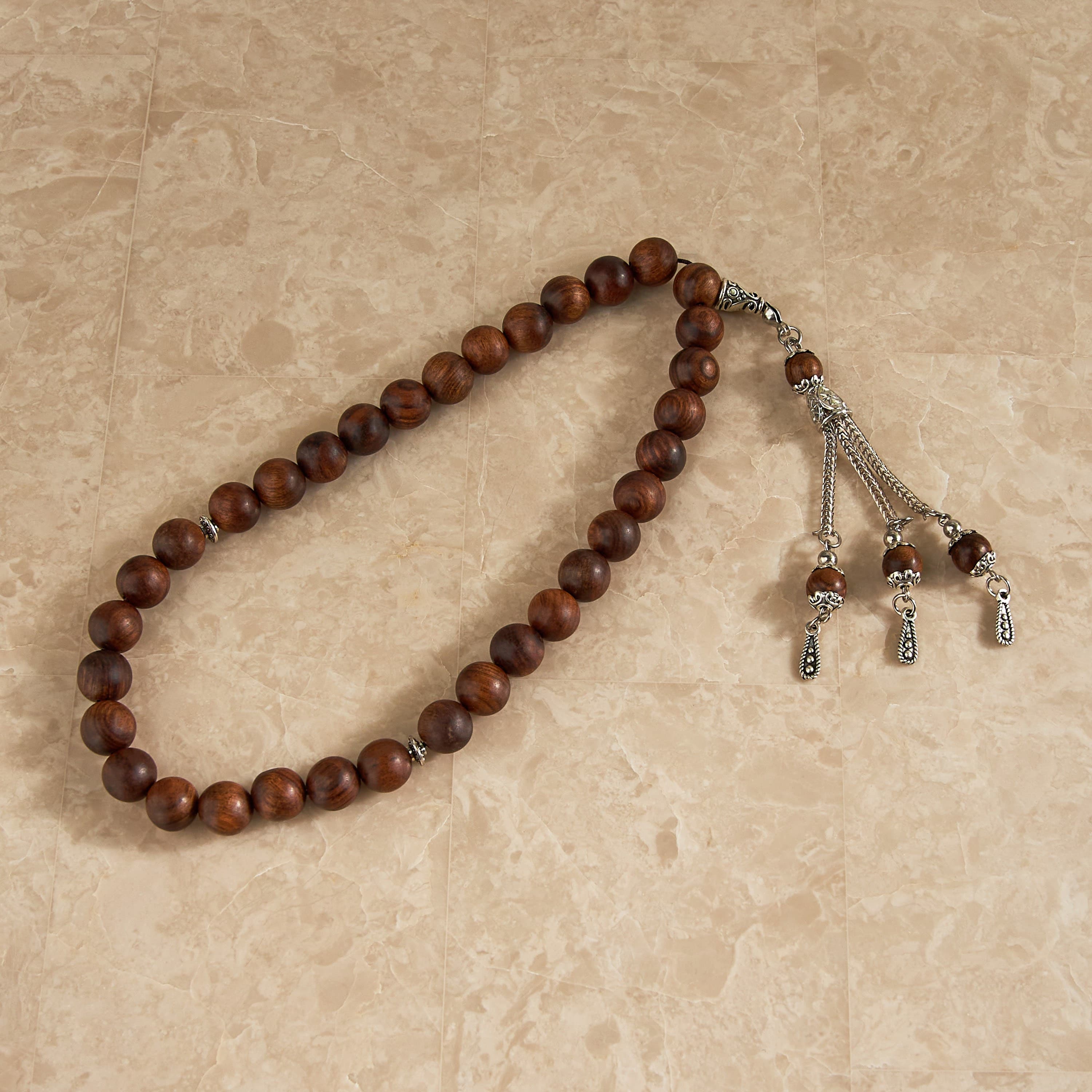 Tarahum 33-Wooden Prayer Beads