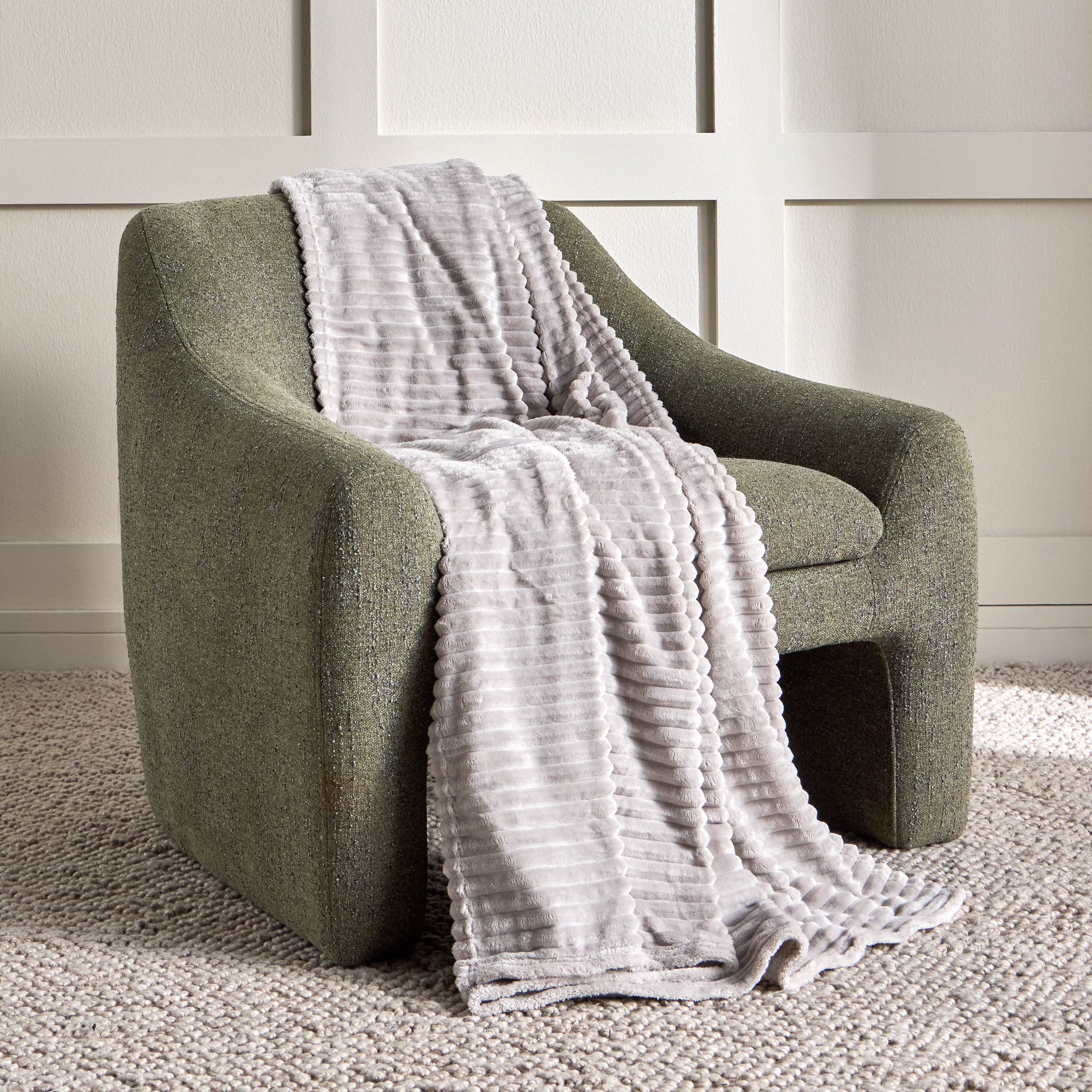 Noura Portia Jacquard Flannel Blanket - 150x200 cm