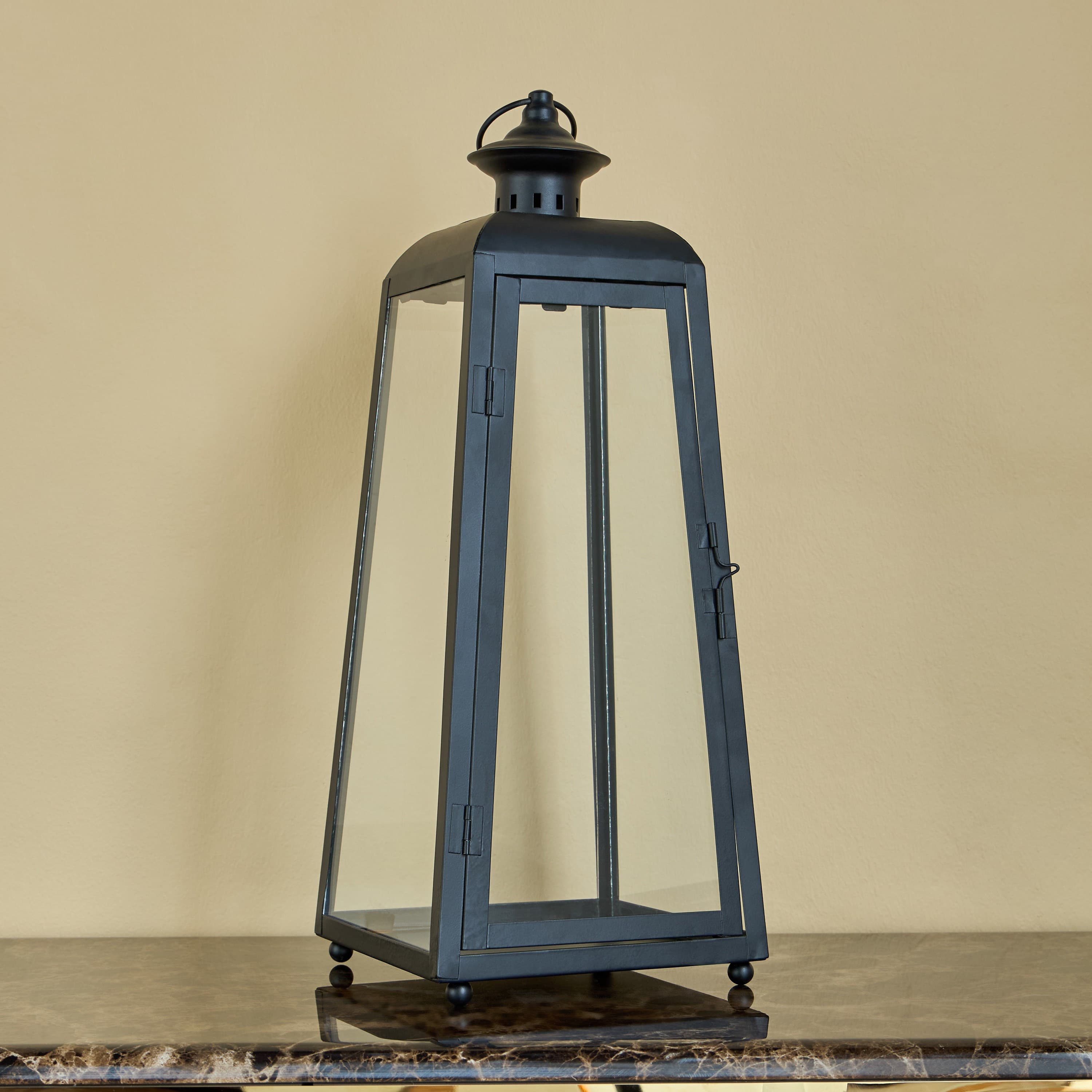 Ada Iron and Glass Lantern - 50 cm Home Decor