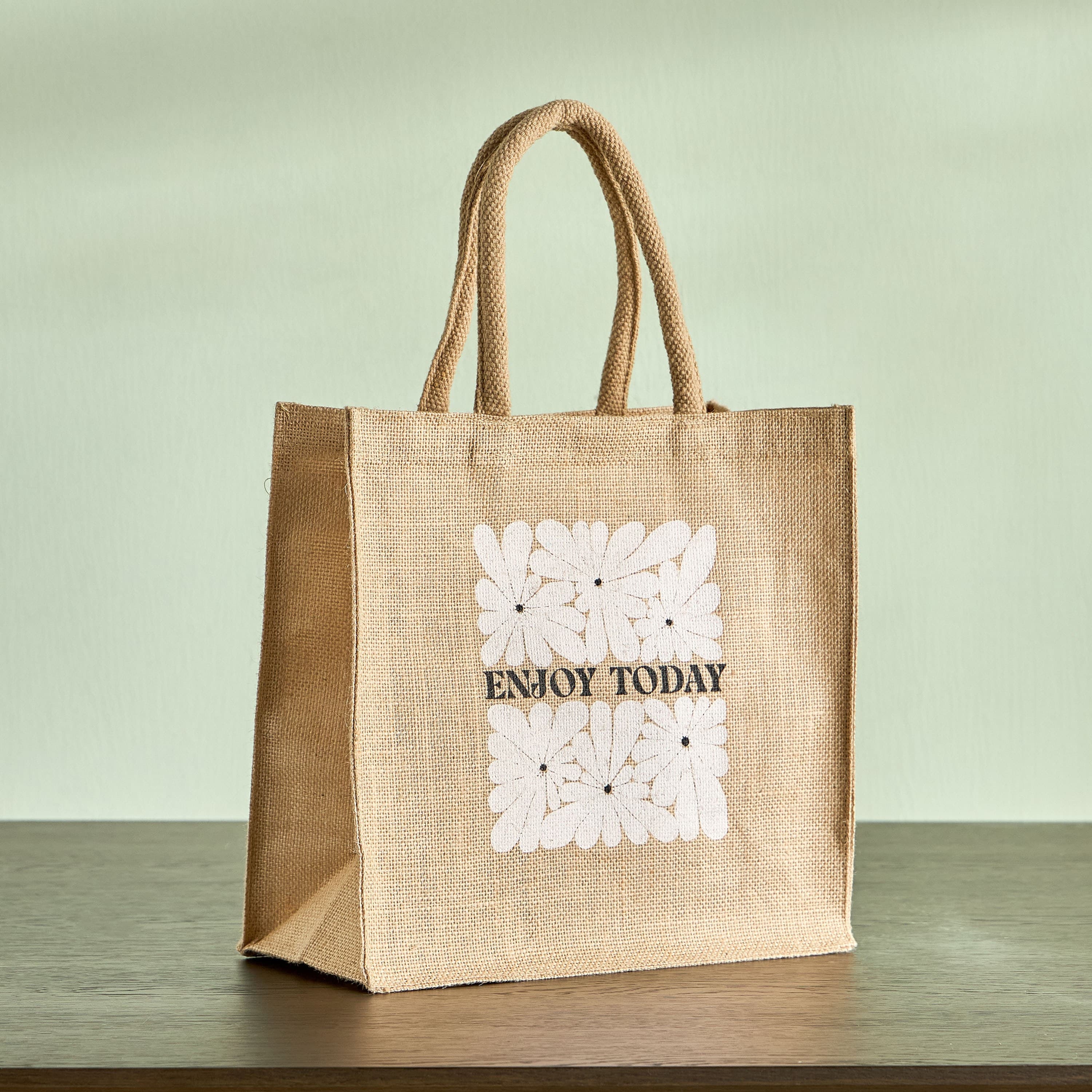 Meadow Jute Lunch Bag