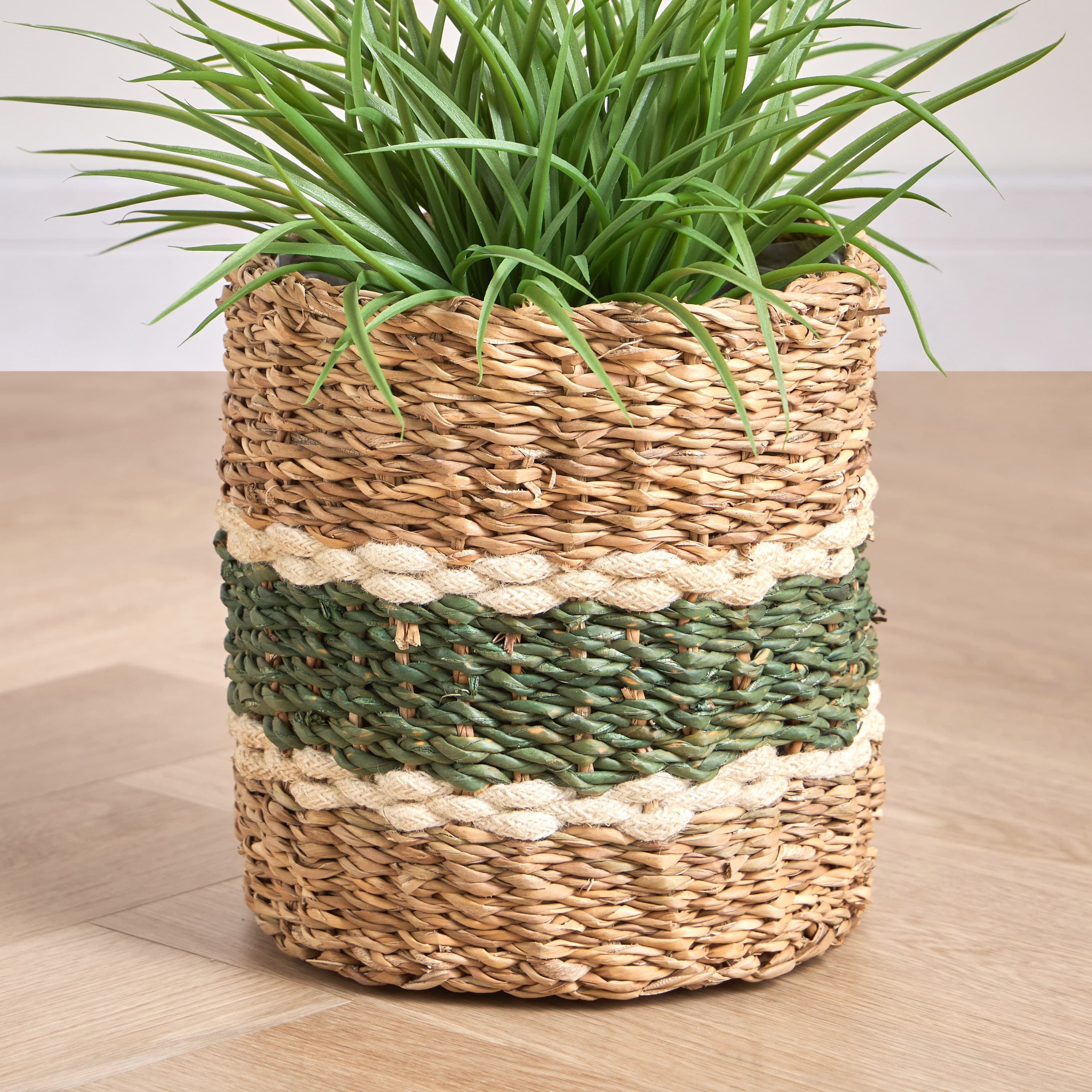Migo Mia Seagrass and Jute Planter - 22 cm Pots & Planters