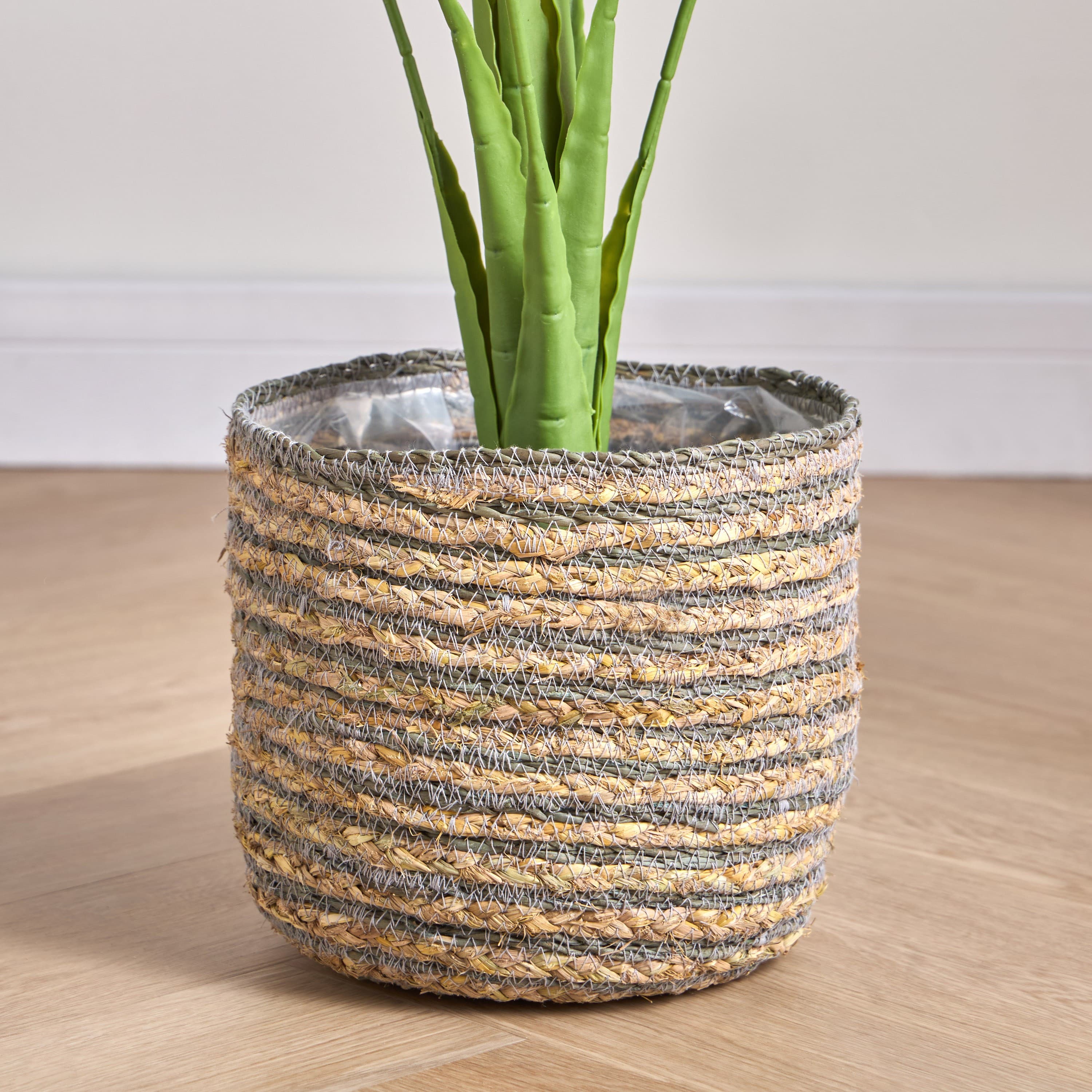 Caresto Seagrass and Straw Planter - 22 cm Pots & Planters