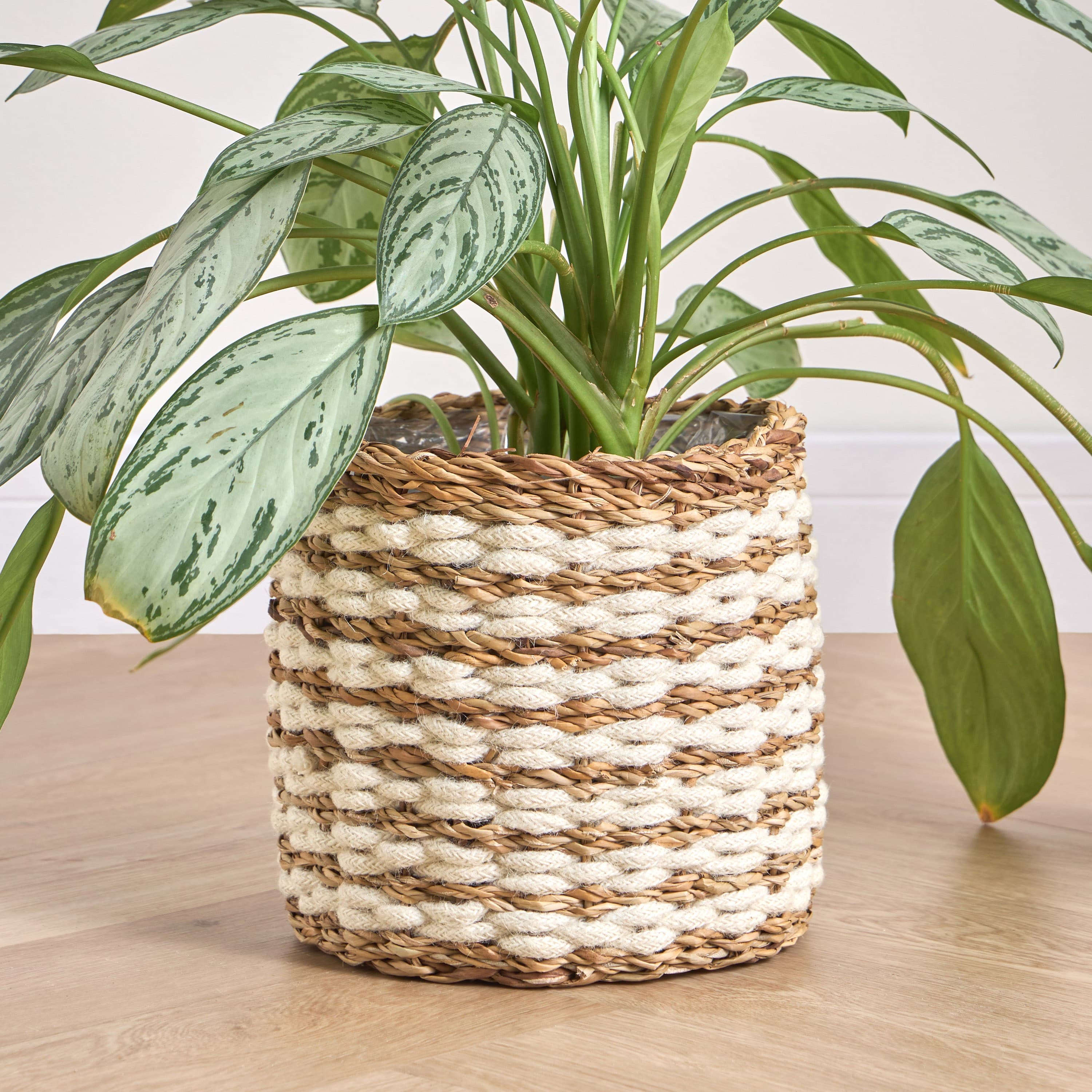 Migo Mia Seagrass and Jute Planter - 22 cm Pots & Planters