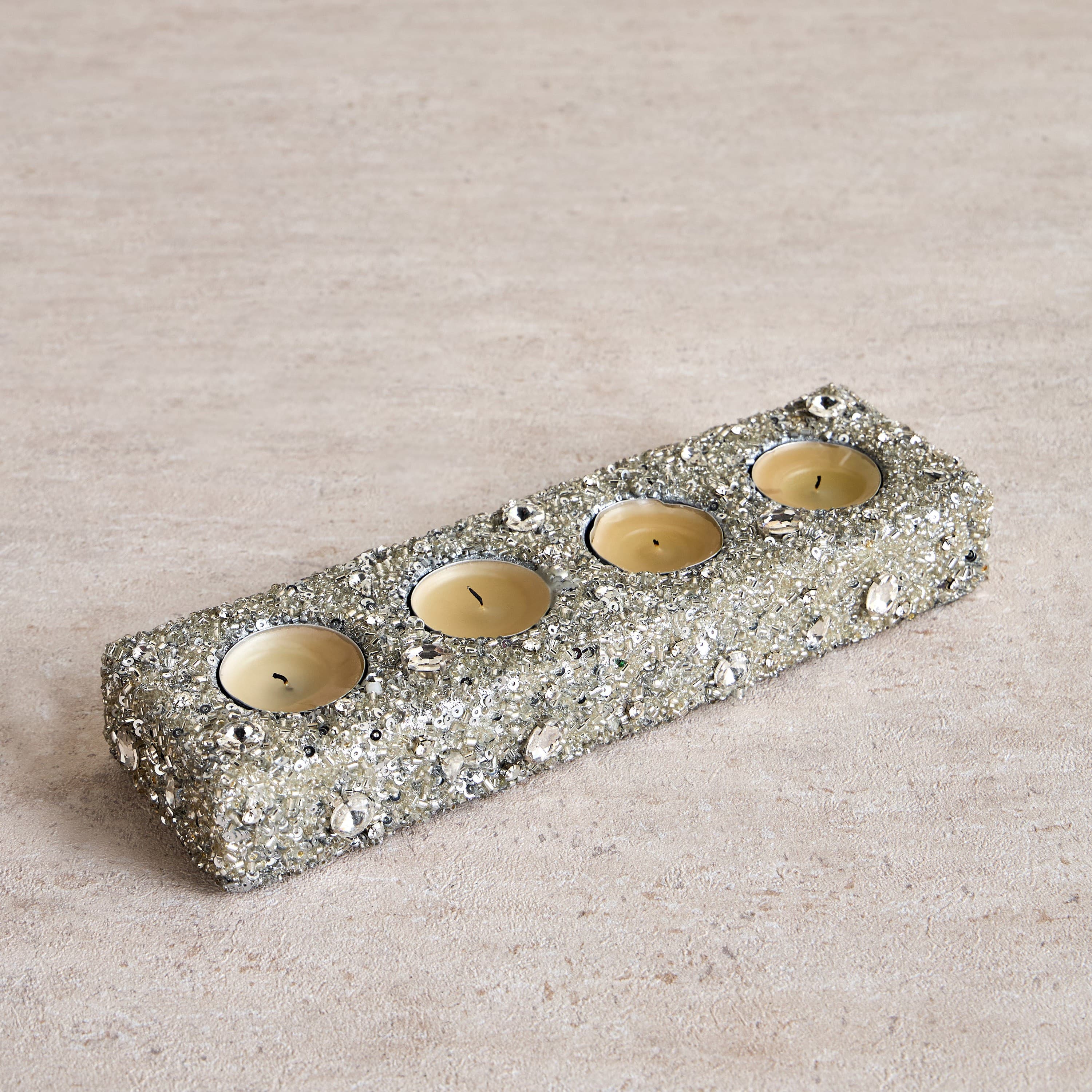 Beaded Tealight Candleholder - 4 cm Home Decor