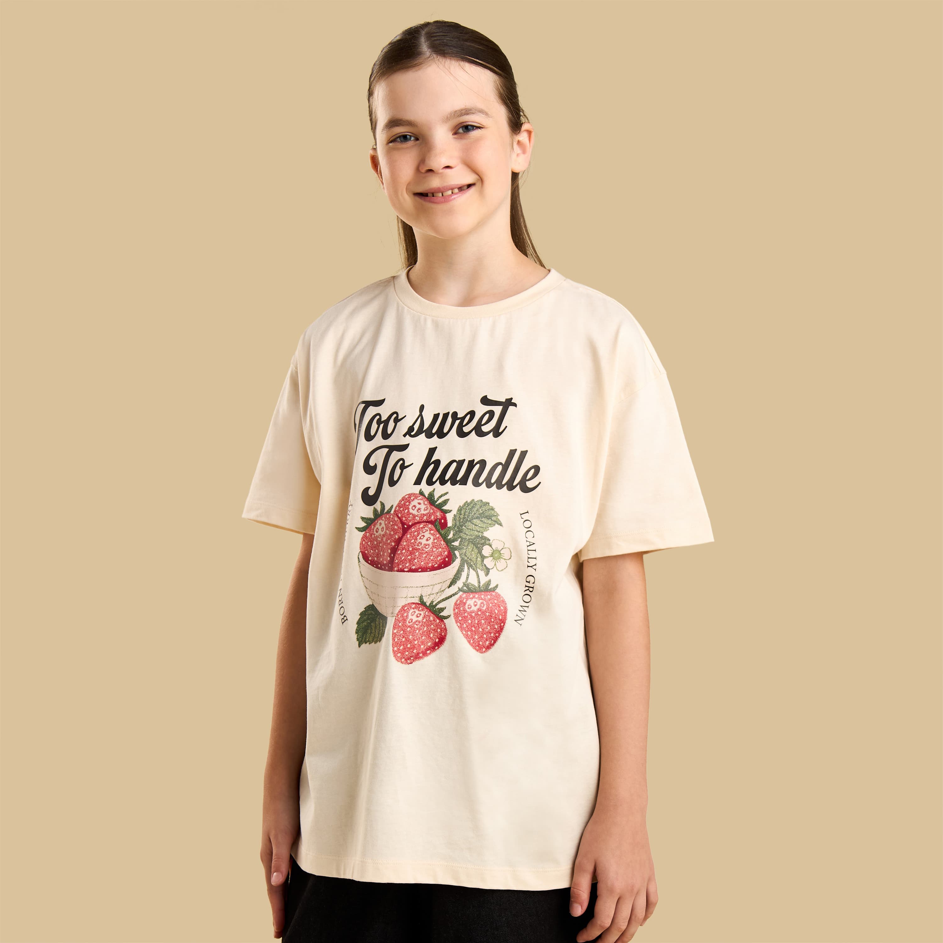 Graphic Print Oversized Cotton T-shirt