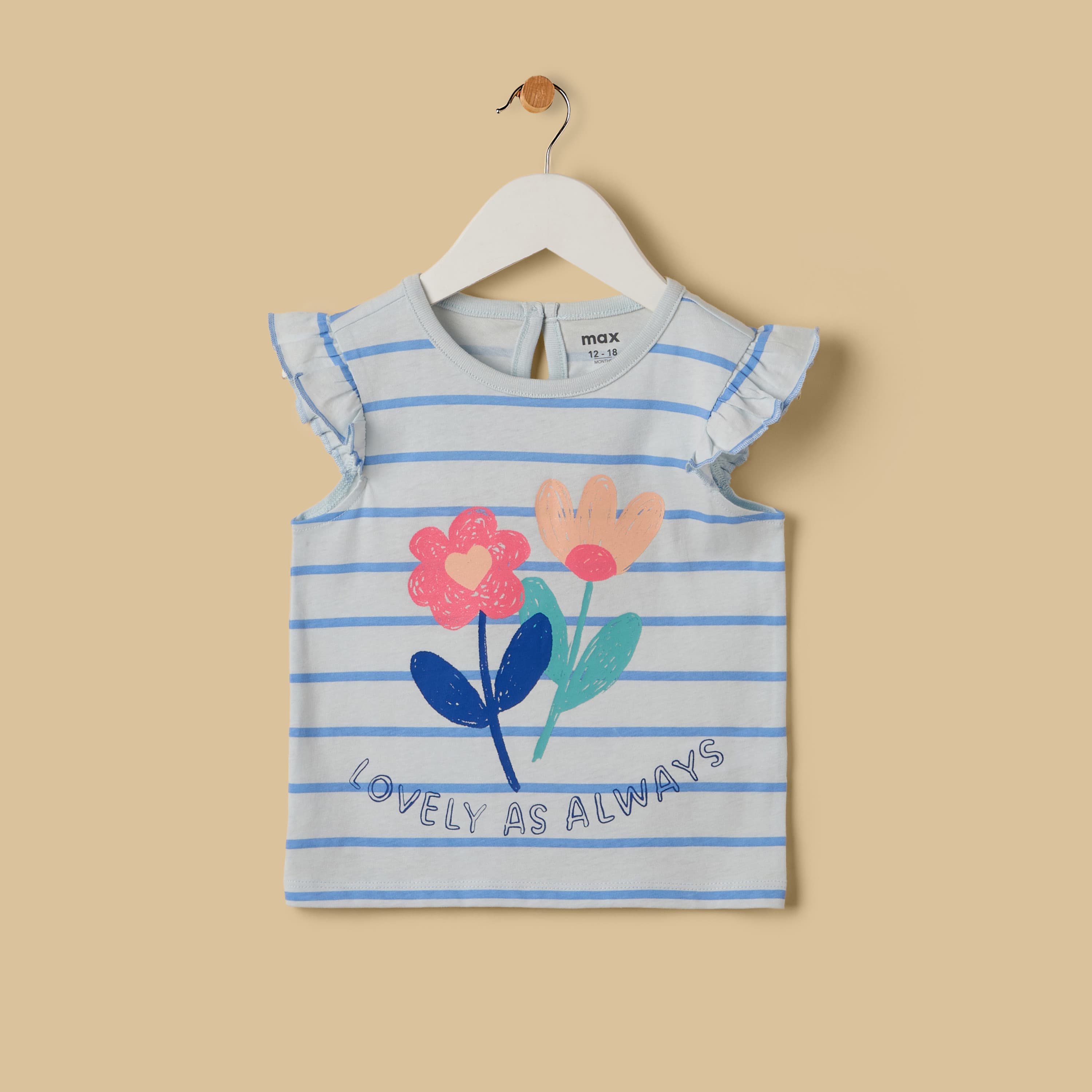 Floral Print Sleeveless T-shirt