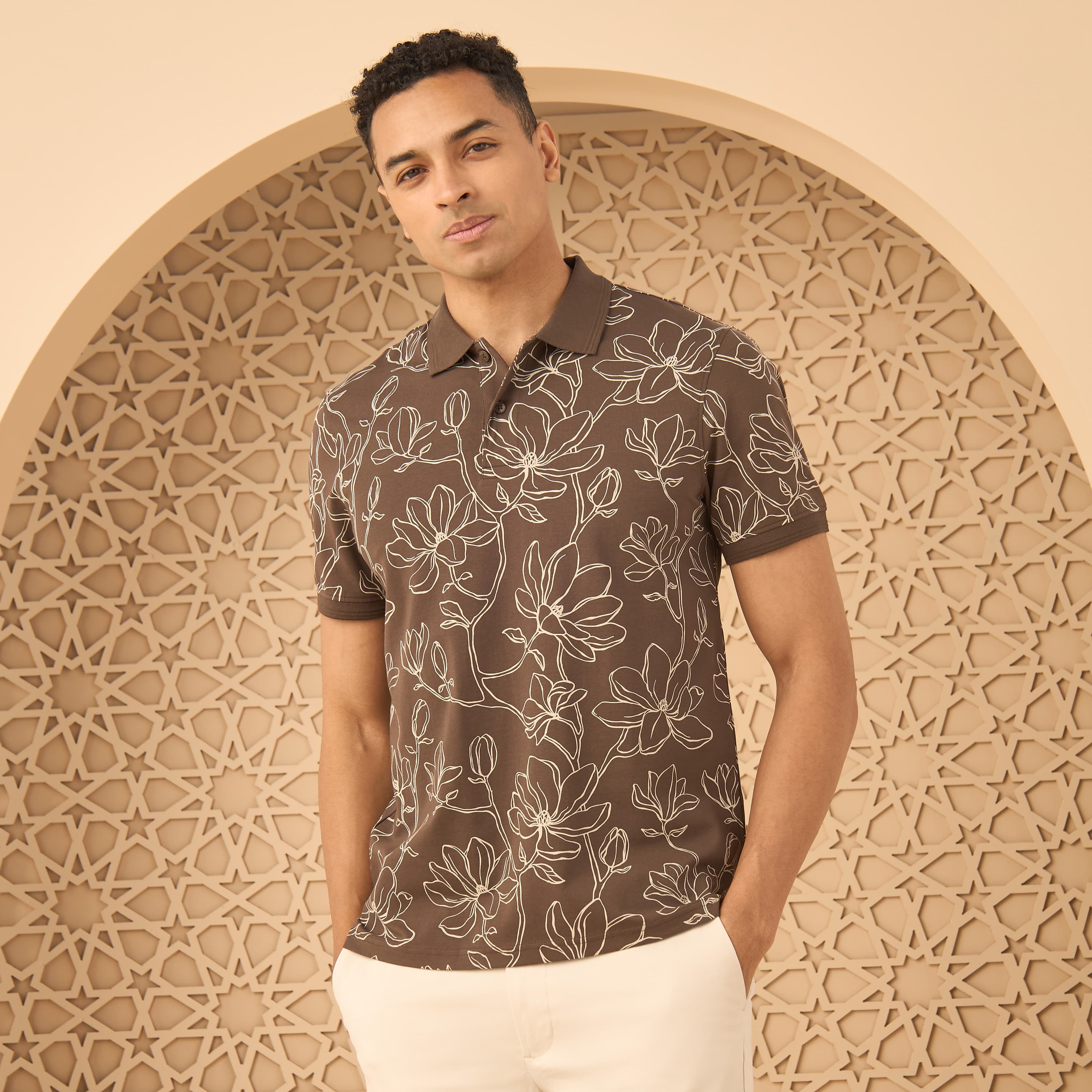 Printed Polo T-shirt