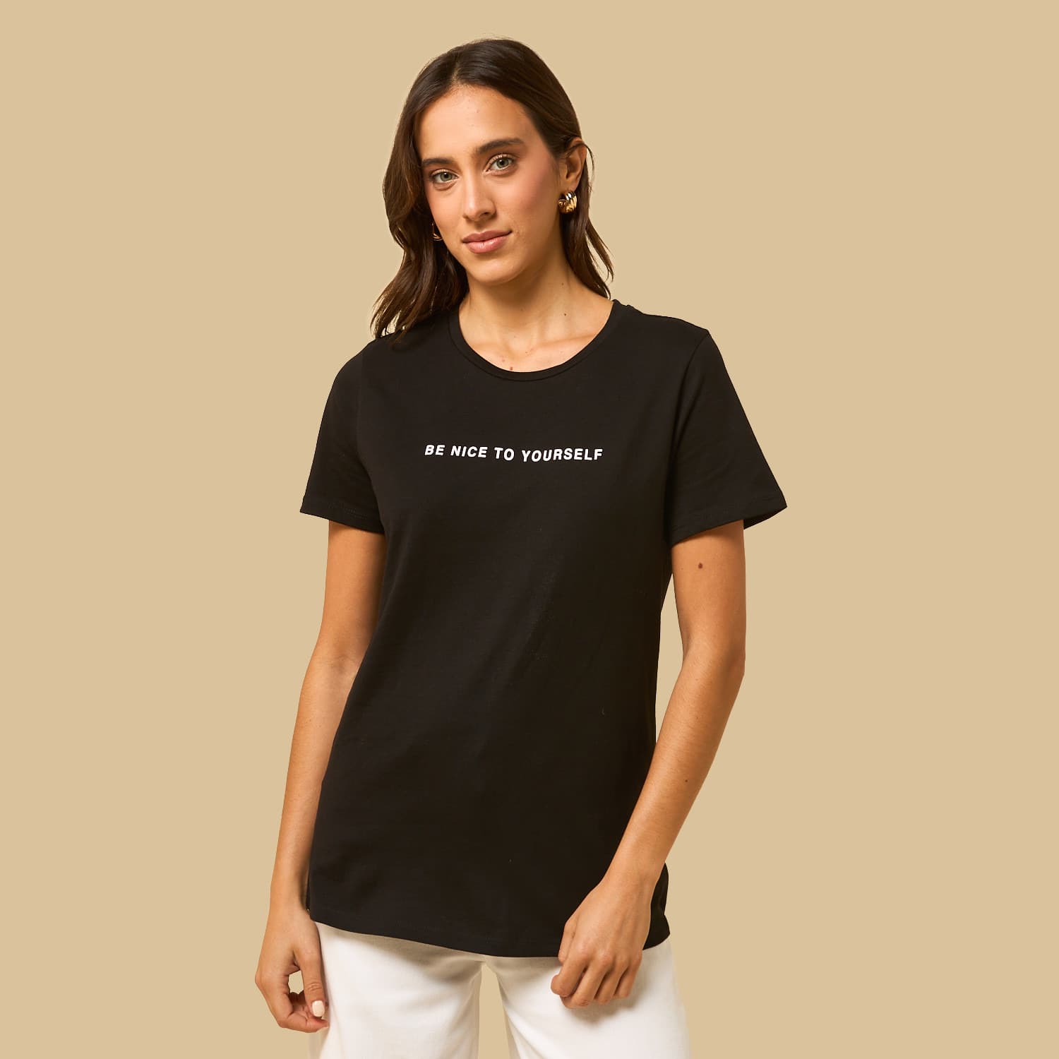Slogan Print T-shirt
