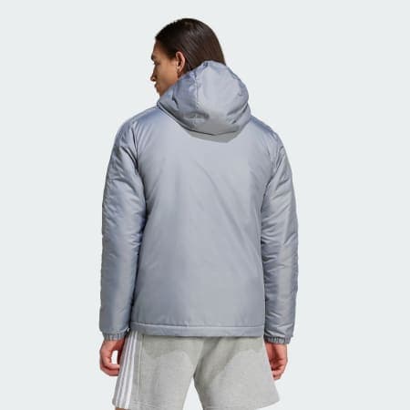 Essentials 3-Stripes Insulated Hooded Jacket (٢)