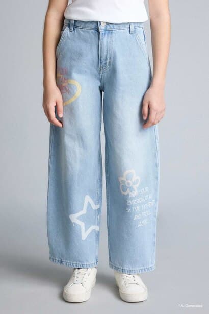 Girl Baggy Fit Jeans (3)