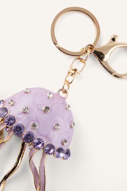 Woman Stone Jellyfish Keychain (3)