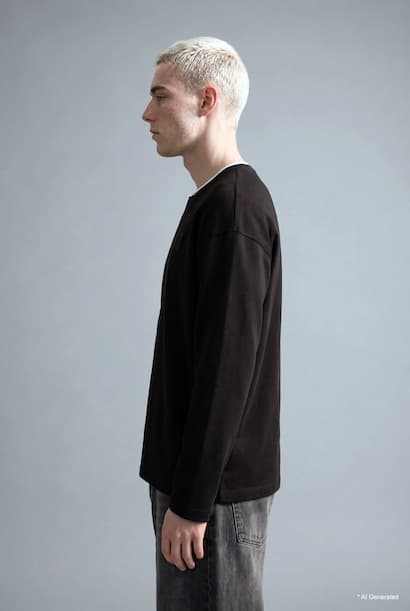 Boxy Fit Printed Crew Neck Sweatshirt (3)