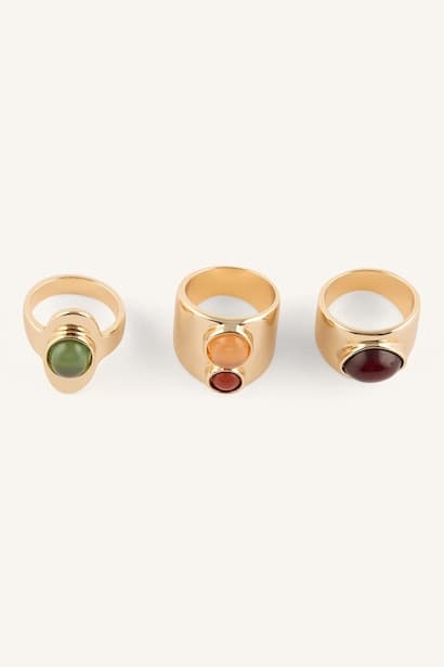 Woman 3 Piece Rings Jewellery (3)