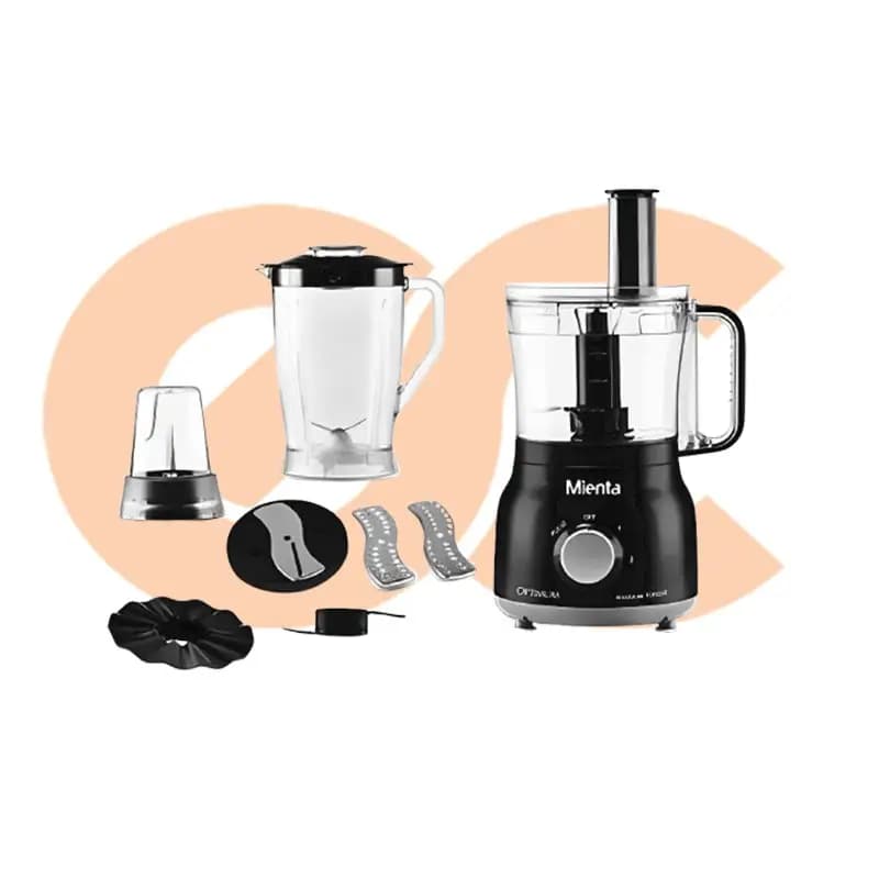 Mienta Food Processor 800W 26 Functions with Accessories Black FP14922B Optimum 4897129251156