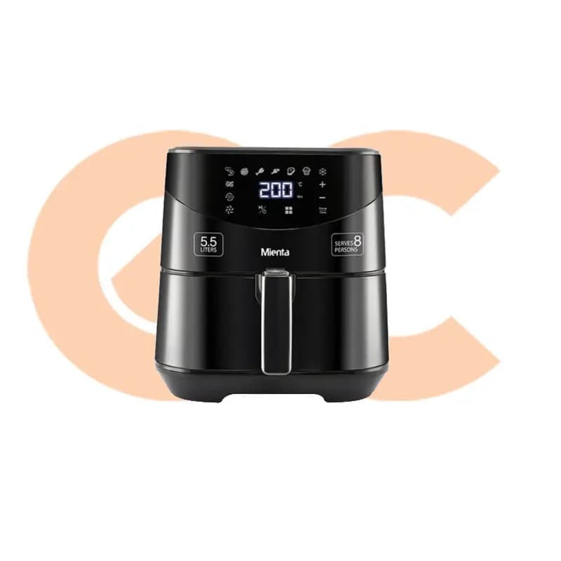 Mienta 1700W 5.5L Digital Fryer 8 Programs Black AF47234A 6223004506314