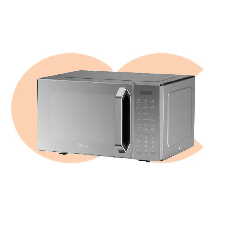 Midea Microwave Oven 32L 1000W Grill Digital Mirror Silver Model EG0P042MX-S Barcode 6221284001598
