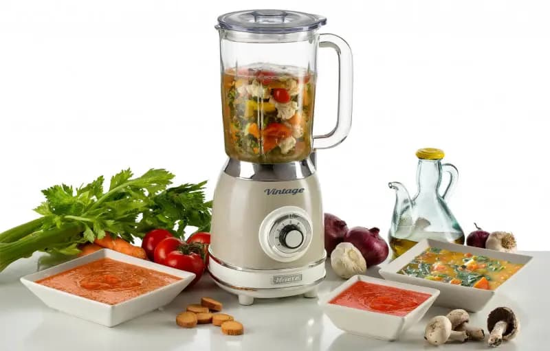 Ariete Blender 1000W 1.5 Liters Glass Jug Light Beige Vintage – Model 0583/03 – 8003705119369 (٥)