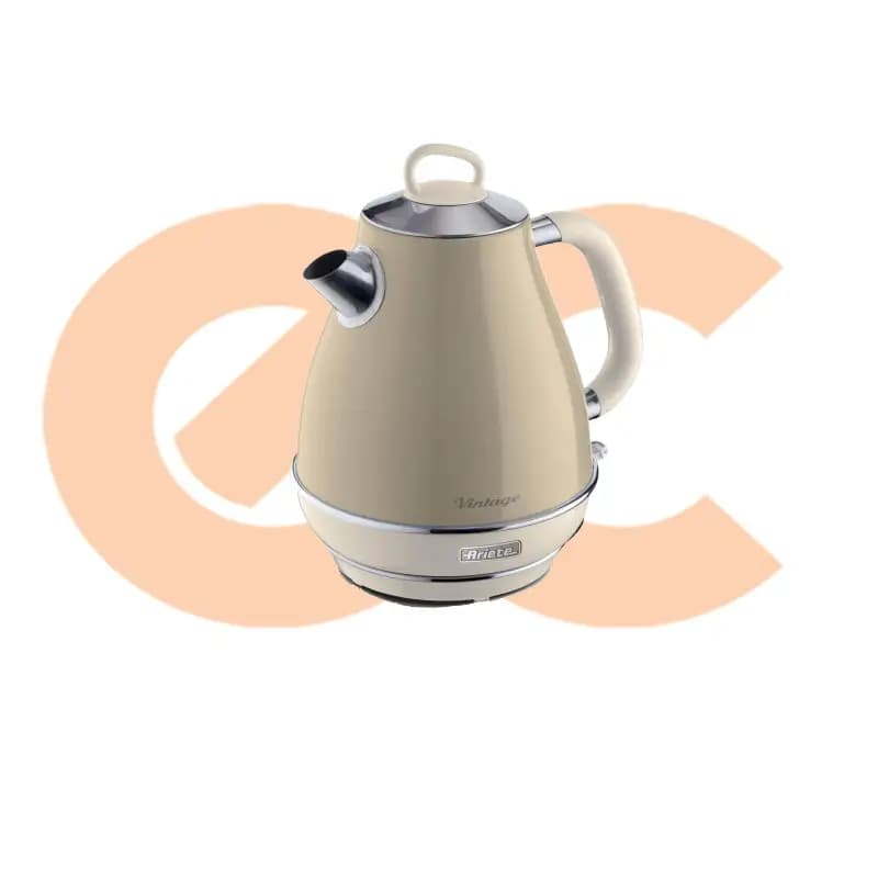 Ariete Electric Kettle 2000W 1.7 Liters Light Beige Vintage – Model 2869/03 – 8003705115163