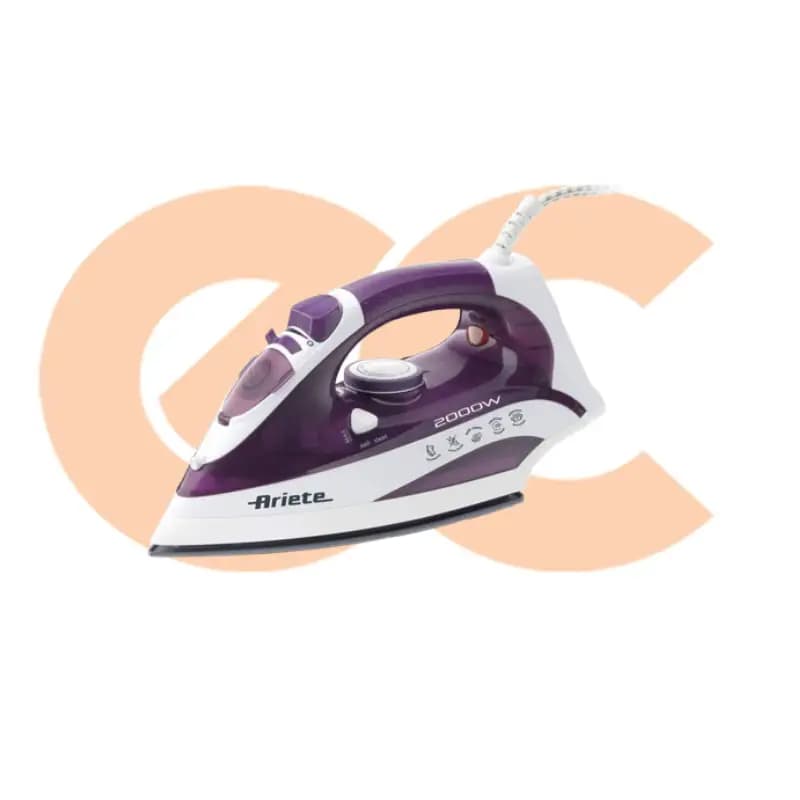 Ariete Steam Iron 2000W Model 6235 Ceramic Soleplate