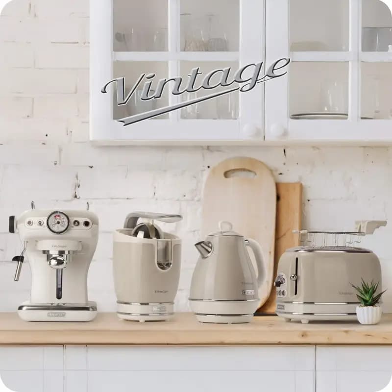 Ariete Blender 1000W 1.5 Liters Glass Jug Light Beige Vintage – Model 0583/03 – 8003705119369 (٤)