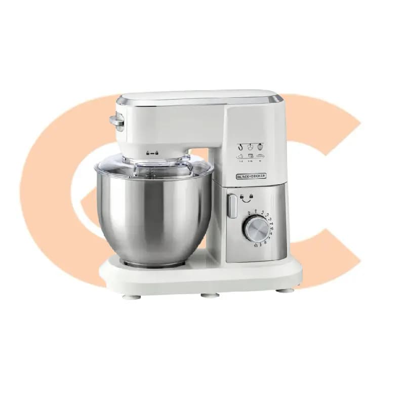 Black And Decker Kitchen Machine 1000W with Accessories White MKM100