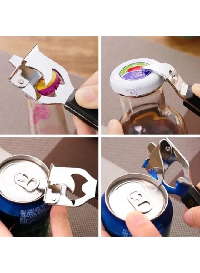 4 in 1 Multi Functional Stainless Steel Bottle and Can Opener with Ergonomic Grip Kitchen & Home Appliances (3)
