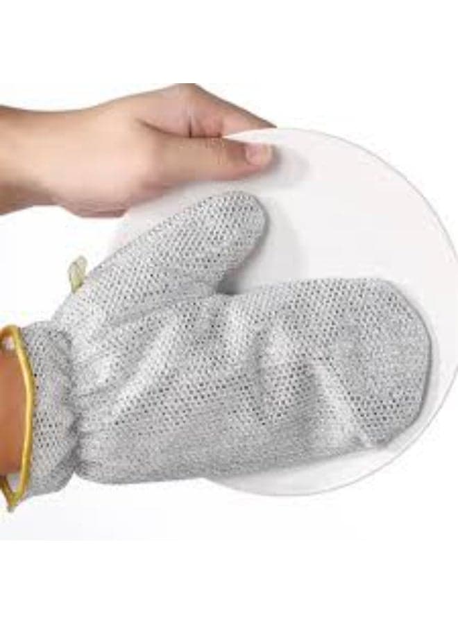 1pc Gloves for Cleaning Steel Wire Cleaning Gloves Dishwashing Gloves Dishwashing Supplies Metal Safety & Security Gloves