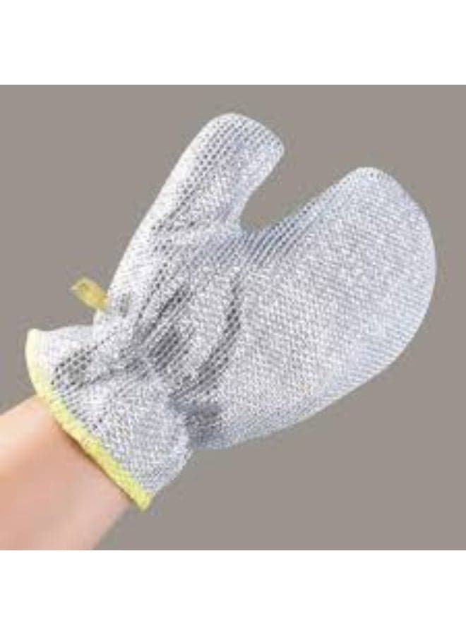 1pc Gloves for Cleaning Steel Wire Cleaning Gloves Dishwashing Gloves Dishwashing Supplies Metal Safety & Security Gloves (4)