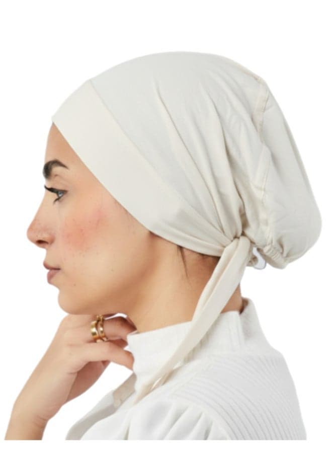 Soft Cotton Lycra Gel Bandana with Front Tie - Oversized - Solid Colors Women's Accessories (٢)