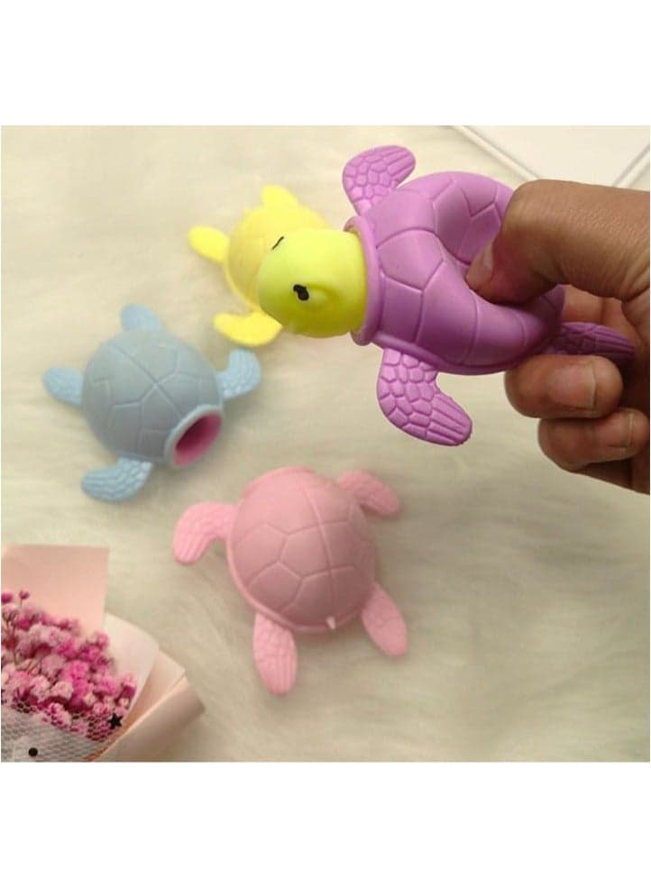 High Quality Funny Turtle Toys, Soft and Durable Stress Relief Toy, Anti-Stress Toys for Kids and Adults Push & Pull Toys