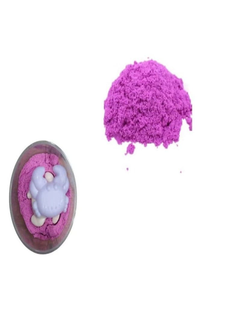 Magic Sand with 2 Animal Molds - Plasticine Underwater World Play Dough Kit, Colored Clay Kit, Castle Modeling Clay Kit, DIY Slime Toys (Purple)