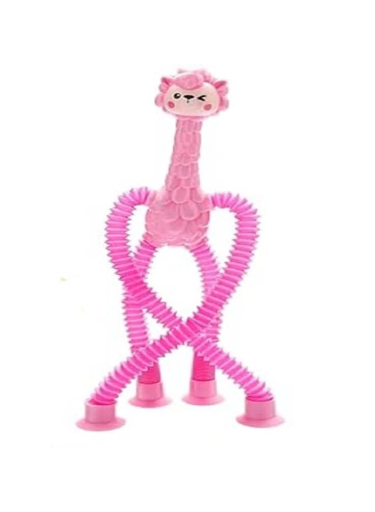 Telescopic Suction Sheep Toys, Sensory Sheep Toy, Suction Cup Toy for Kids, Stuffed Sheep Animals, Fidget Toys for Stress, Funny (1pc/Pink) Gag Toys & Practical Jokes