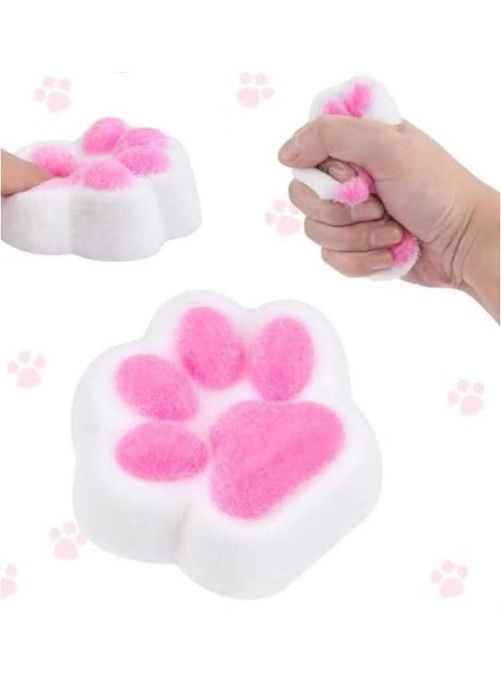 1Pc Cat Paw Squishy Toys – 2.8 Inch Soft Cat Paw Squeeze Toy, Cute Squishy Toy, Quick Rebound Squishies, Individually Packed Funny Gifts for Children Adults Party Favors