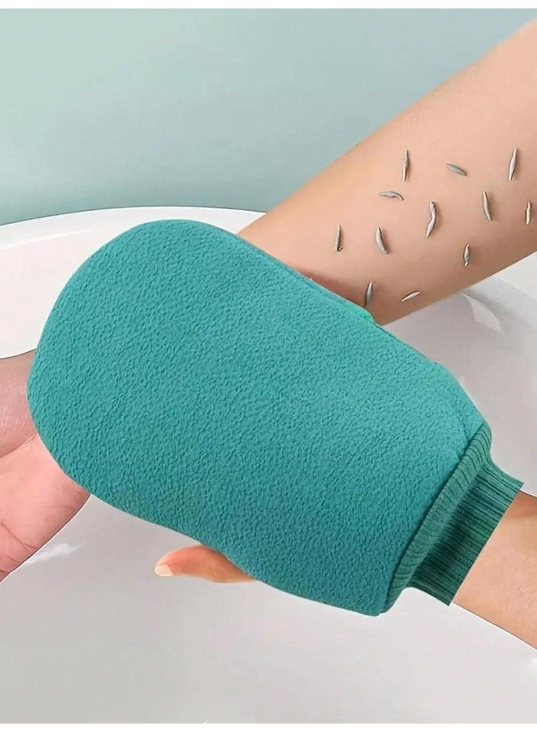 1pc Exfoliating Bath Body Scrub Cleaning Mitt, Dead Skin Removal Glove, Dual-Sided Body Cleaning Tool For SPA Foam Massage, Exfoliating Towel, Reversible Bath Mitt For Peeling, Suitable For Hydrotherapy, Massage And Body Scrubbing, Body Scrub Bath Accessories, Dead Skin Remover And Face Massager, Comes With Multi-Color Deep Cleansing Bath Towel