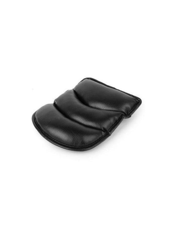 Comfortable armrest cover for the car's centre console, soft leather car console cover, car centre console cushion for the driver or passengers, compatible with all cars (black).