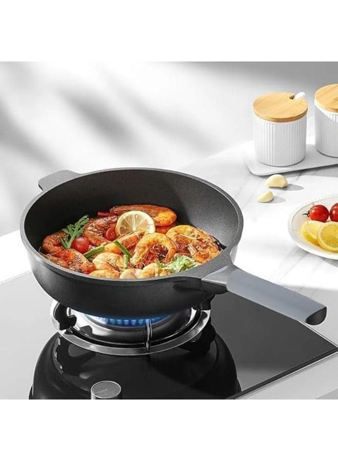 Heat-Resistant Silicone Pan Handle Cover, Non-Slip Grip, Universal Fit, Flexible & Soft – Grey Kitchen Utensils & Gadgets (٦)