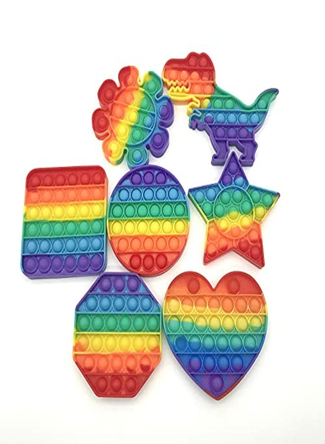Rainbow Butterfly Pop It Fidget Toy – Stress Relief Sensory Bubble Push Toy for Kids & Adults (٢)