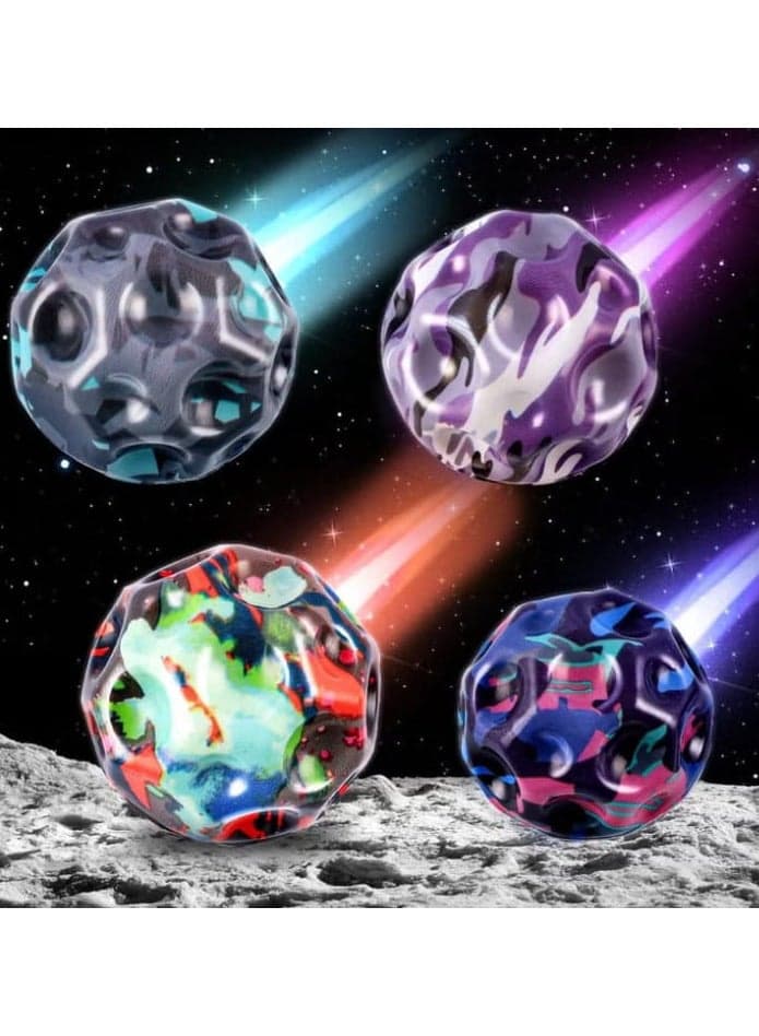 Baivoli 7cm Diameter Rubber High Bounce Astro Jump Ball for Kids Stacking Blocks & Games (٣)