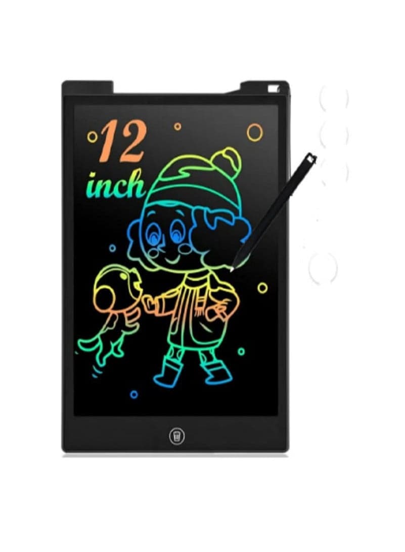 12 Inch LCD Writing Tablet for Kids, Colorful Drawing Board for Children, Erasable and Reusable Electronic Drawing Board, LCD Drawing Tablet for Toddlers