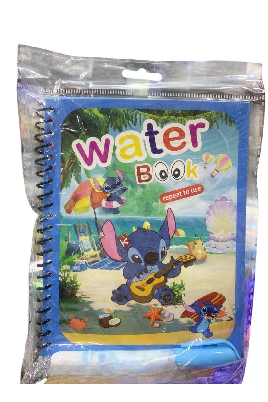 A reusable water coloring book featuring the cute Stitch character 🎨💦 Let your child color with just water, no mess! Perfect for safe entertainment and fun learning anytime, anywhere. Basic & Life Skills Toys